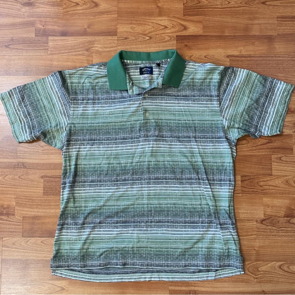 3/$20 One Callaway golf 100% cotton green shirt size large